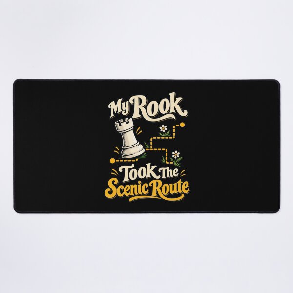 Item preview, My Rook Took The Scenic Route - Chess Humor designed and sold by Good Mood Foundry.