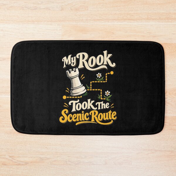 Item preview, My Rook Took The Scenic Route - Chess Humor designed and sold by Good Mood Foundry.