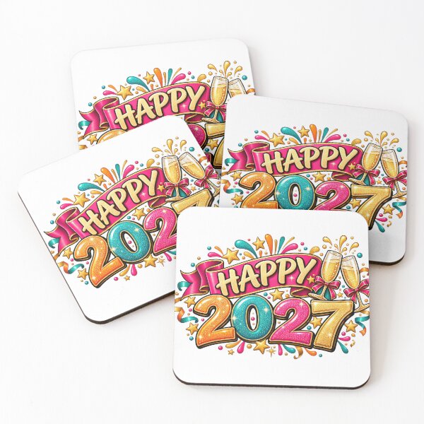 Item preview, Happy New Year 2027 Celebration Cheer Festive Design designed and sold by FuzionRaptor.