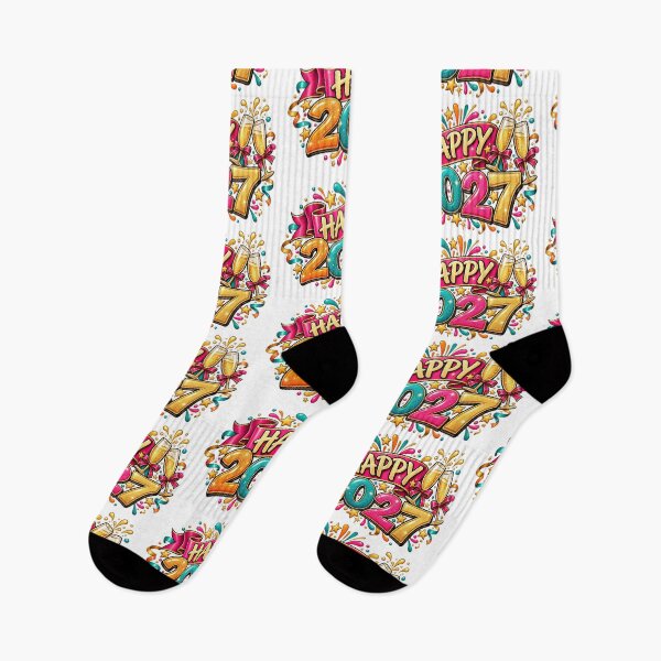 Item preview, Happy New Year 2027 Celebration Cheer Festive Design designed and sold by FuzionRaptor.