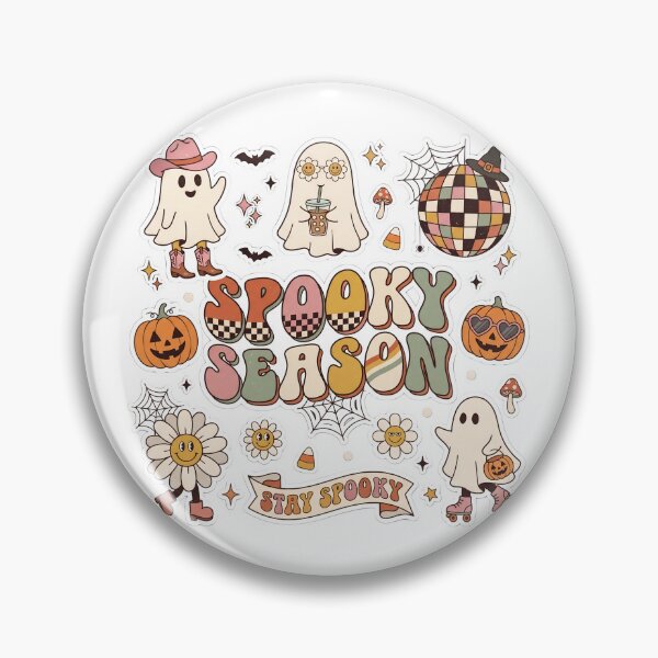 Item preview, Retro Spooky Season Stay Spooky Groovy Cowgirl Ghost Disco Ball Sticker Sheet Design designed and sold by Bhaskar Digital Art.