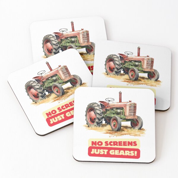 Item preview, No Screens Just Gears Vintage Tractor Spirit designed and sold by CleanDecor.