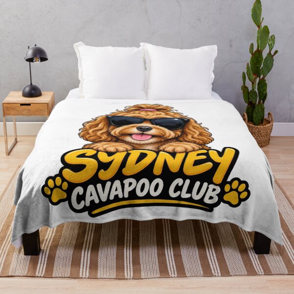 Artikelvorschau, Sydney Cavapoo Club – Niedlicher Cavapoo-Hund mit Sonnenbrille, lustiges Design für Hundeliebhaber entworfen und verkauft von LazyOwlStore.
