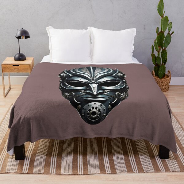 Item preview, Futuristic Gothic Metal Mask – Dark Cyberpunk Steampunk Art designed and sold by Kruti Collection.