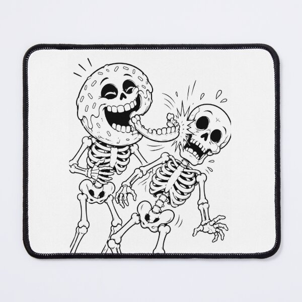 Item preview, Skeleton Donut Slap – Funny Spooky Cartoon designed and sold by ComedyInkFactor.