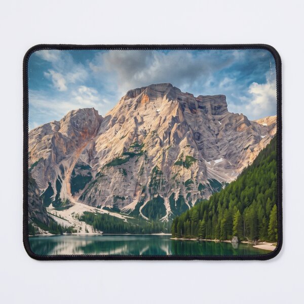 Item preview, Lago di Braies Italy - Vintage Alpine Boathouse designed and sold by Bomax121.