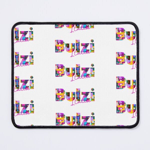Item preview, Bulzi, Sassari, Italy, Italia, colorful typography design for travellers designed and sold by Wanderful-roads.