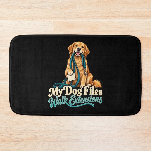 Item preview, My Dog Files Walk Extensions - Dog Walking Humor designed and sold by Good Mood Foundry.