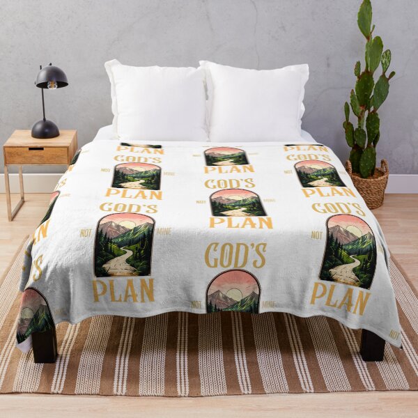 Item preview, God’s Plan, Not Mine – Christian Mountain Sunset Design designed and sold by BabbleQueen.