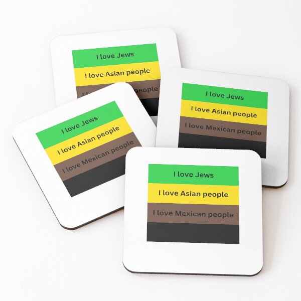 Item preview, I Love Jews I Love Asian People I Love Mexican People I Love White People designed and sold by ArtSantosv.