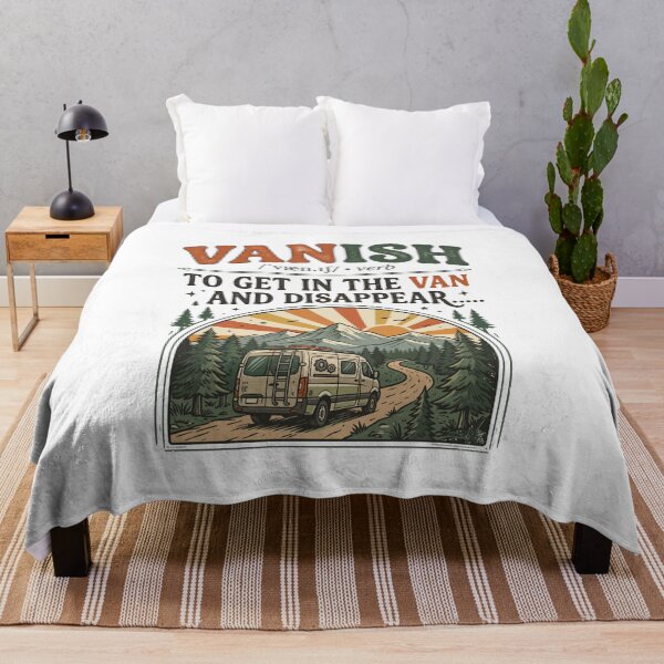 Item preview, Vanish to Get in The Van and Disappear Van Life Road designed and sold by Designart68.