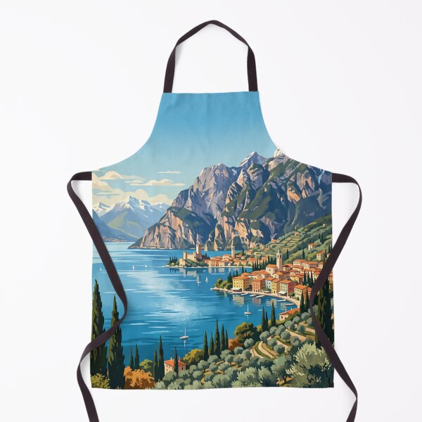 Item preview, Lake Garda Italy - Vintage Lakeside Scenery designed and sold by Bomax121.