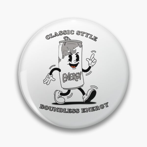 Item preview, Vintage Retro Energy Drink Mascot - Classic Style Boundless Energy designed and sold by KozbiDesign.