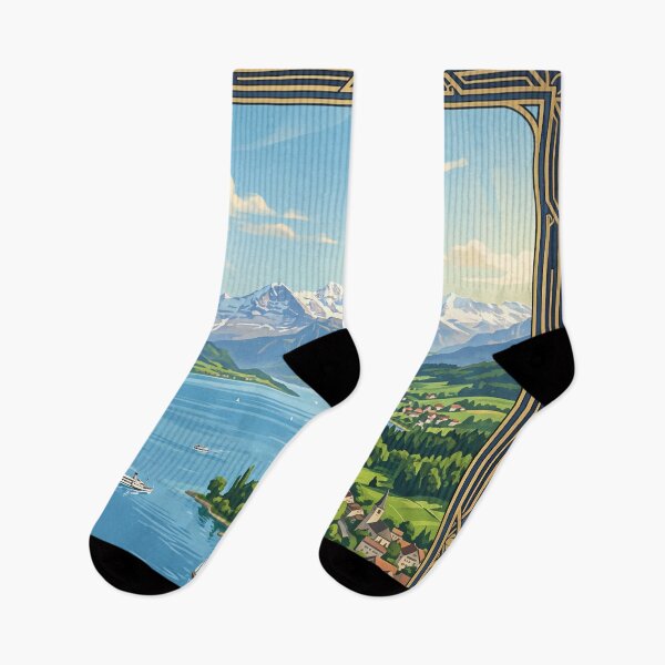 Item preview, Lake Constance Switzerland - Vintage Lakeside designed and sold by Bomax121.
