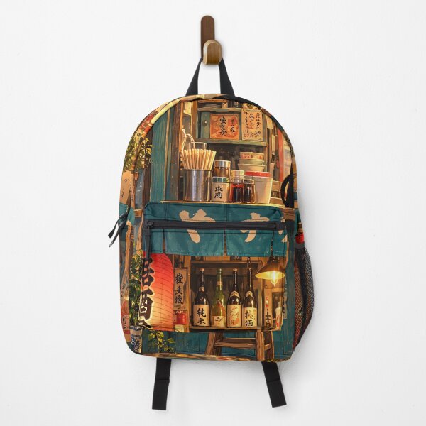 Item preview, Cozy Japanese Ramen Shop with Black Cat designed and sold by Curio Meridian.