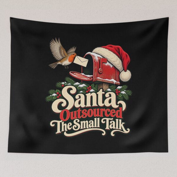 Item preview, Santa Outsourced The Small Talk - Introvert Christmas designed and sold by Good Mood Foundry.