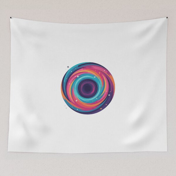 Item preview, Abstract Cosmic Vortex - Retro Space & Synthwave Art designed and sold by The Red Lime.