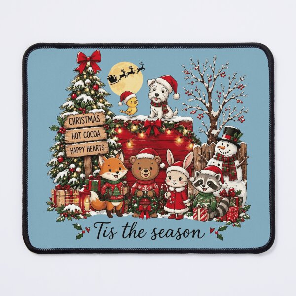 Item preview, Cute Woodland Animals Christmas Tree Holiday Party designed and sold by BreezifyDesignStudio.
