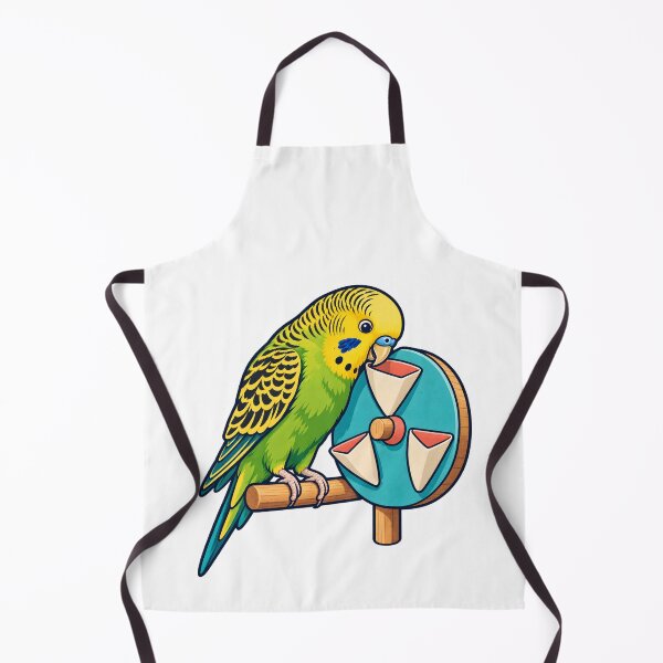 Item preview, Playful Budgie Foraging Toy Illustration designed and sold by Philippa Shop.
