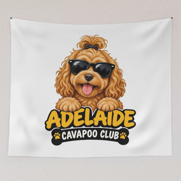 Item preview, Adelaide Cavapoo Club – Cute Cavapoo Dog Design for Adelaide Dog Owners designed and sold by LazyOwlStore.
