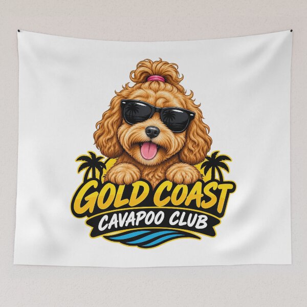 Item preview, Gold Coast Cavapoo Club – Cute Cavapoo Dog Design for Gold Coast Dog Owners designed and sold by LazyOwlStore.