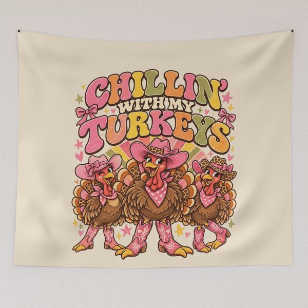 Item preview, Western Coquette Chillin' with My Turkeys Funny Thanksgiving Matching Family designed and sold by AmiGraph.