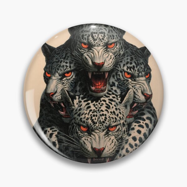 Item preview, Four‑Headed Leopard Totem — Mythic Surreal Aesthetic designed and sold by JaimeLikes.