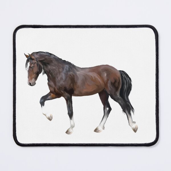 Item preview, Bay Mustang Horse – Western Horse Art designed and sold by TrueWoven Studio.