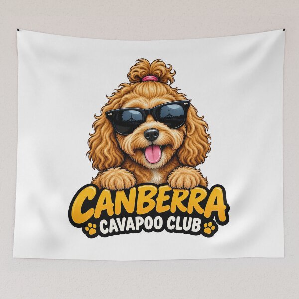 Item preview, Canberra Cavapoo Club – Cute Cavapoo Dog Design for Canberra Dog Owners designed and sold by LazyOwlStore.