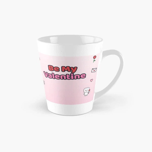 Be My Valentine - Cute Marshmallow Pip with a Big Red Heart — Classic Mug by BiMood