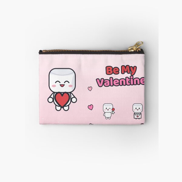 Item preview, Be My Valentine - Cute Marshmallow Pip with a Big Red Heart designed and sold by BiMood.