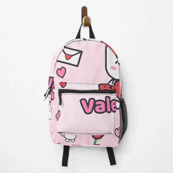 Be My Valentine - Cute Marshmallow Pip with a Big Red Heart — Backpack by BiMood