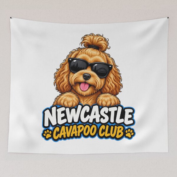Item preview, Newcastle Cavapoo Club – Cute Cavapoo Dog Design for Newcastle Dog Owners designed and sold by LazyOwlStore.