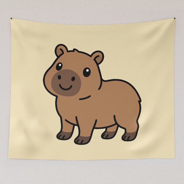 Item preview, Cute Cartoon Capybara designed and sold by WildlifeDoodle.