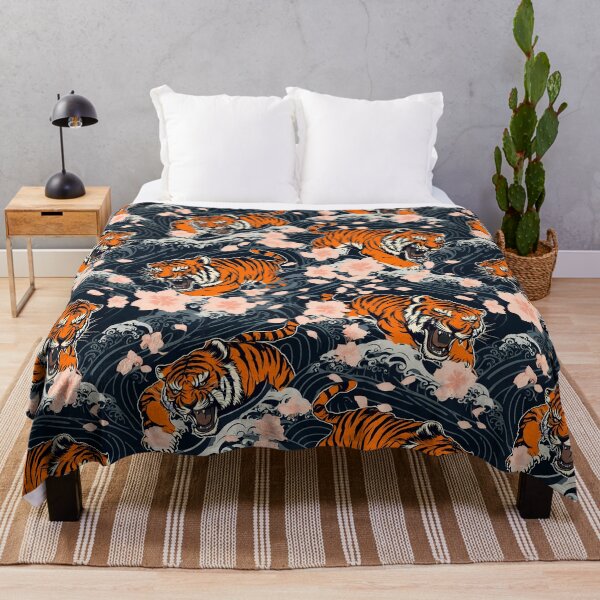 Item preview, Japanese Tiger & Cloud Storm Pattern designed and sold by The Design Asset Station.