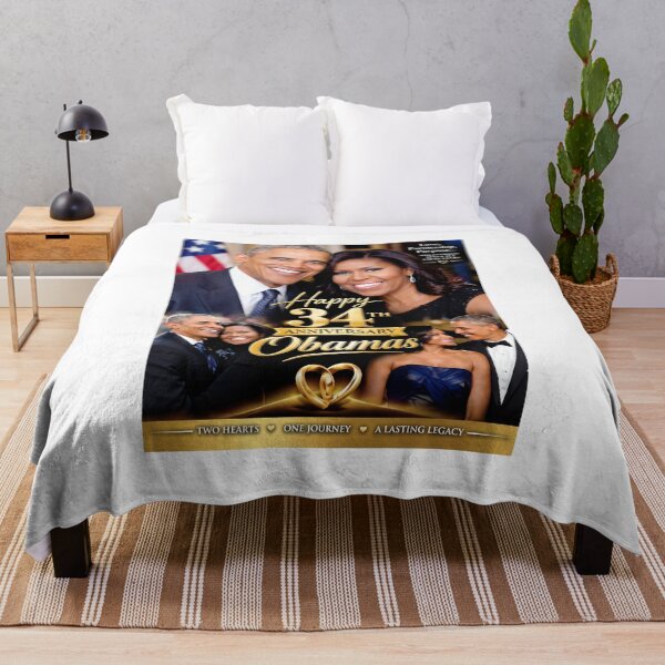 Item preview, Michelle Obama - Barack Obama - Obamas - Happy 34th Anniversary - Love, Partnership, Purpose... Stil designed and sold by ArtSantosv.