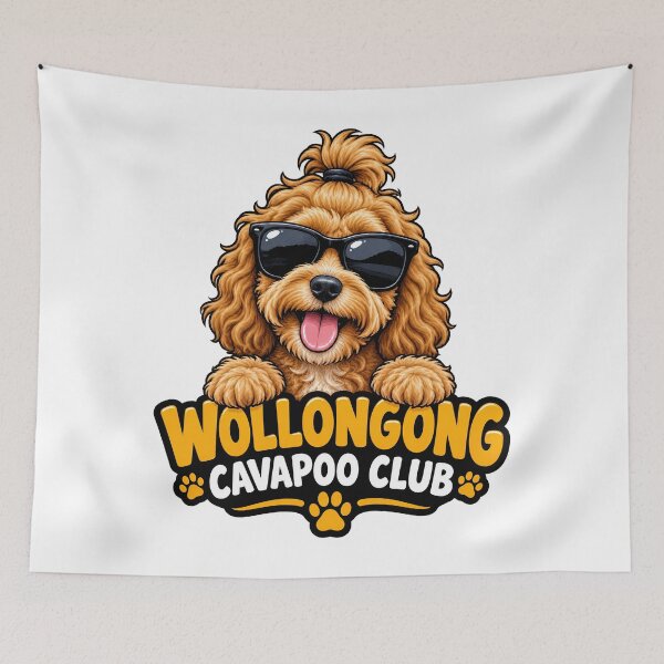 Item preview, Wollongong Cavapoo Club – Cute Cavapoo Dog Design for Wollongong Dog Owners designed and sold by LazyOwlStore.