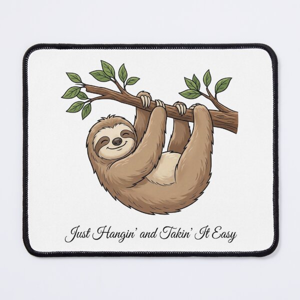 Item preview, Cute Sloth Hanging Taking It Easy designed and sold by ThePrintArt.