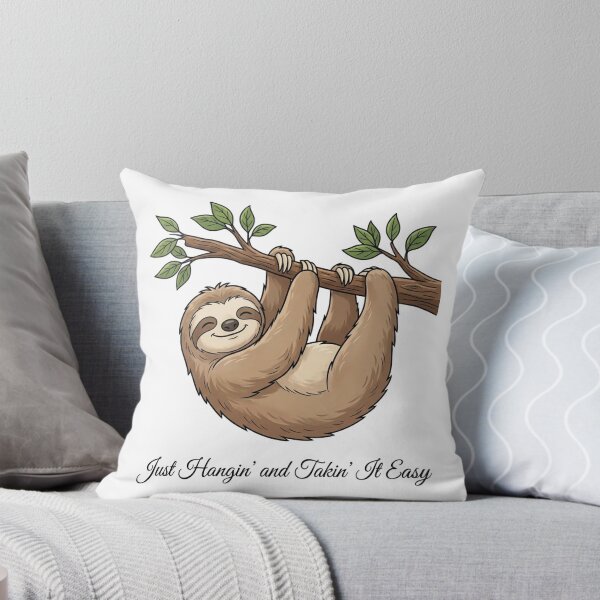 Item preview, Cute Sloth Hanging Taking It Easy designed and sold by ThePrintArt.