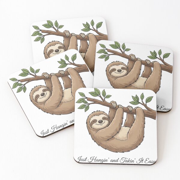 Item preview, Cute Sloth Hanging Taking It Easy designed and sold by ThePrintArt.