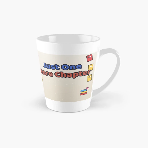 Just One More Chapter - Cute Bookworm Marshmallow Pip Reading — Classic Mug by BiMood