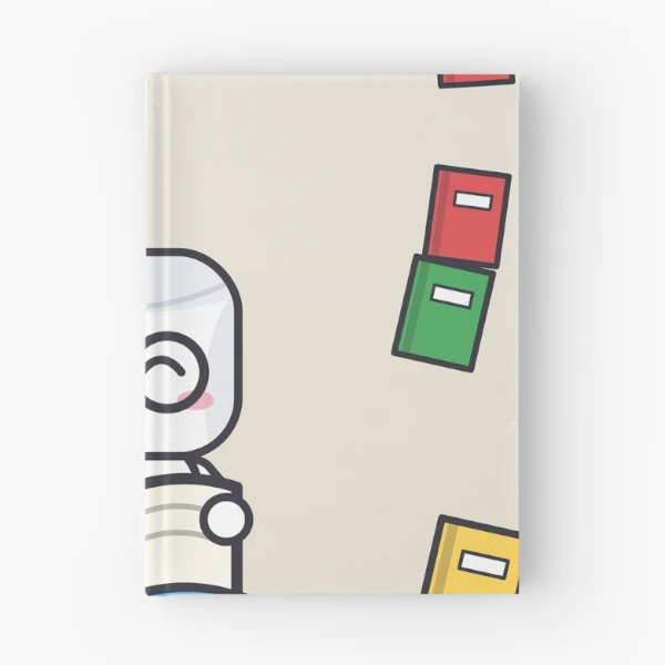 Just One More Chapter - Cute Bookworm Marshmallow Pip Reading — Spiral Notebook by BiMood