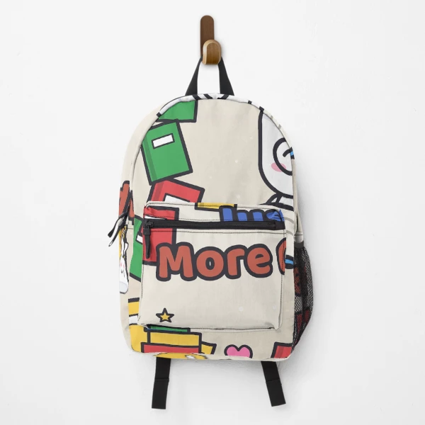Just One More Chapter - Cute Bookworm Marshmallow Pip Reading — Backpack by BiMood