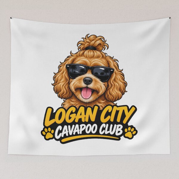 Item preview, Logan City Cavapoo Club – Cute Cavapoo Dog Design for Logan City Dog Owners designed and sold by LazyOwlStore.