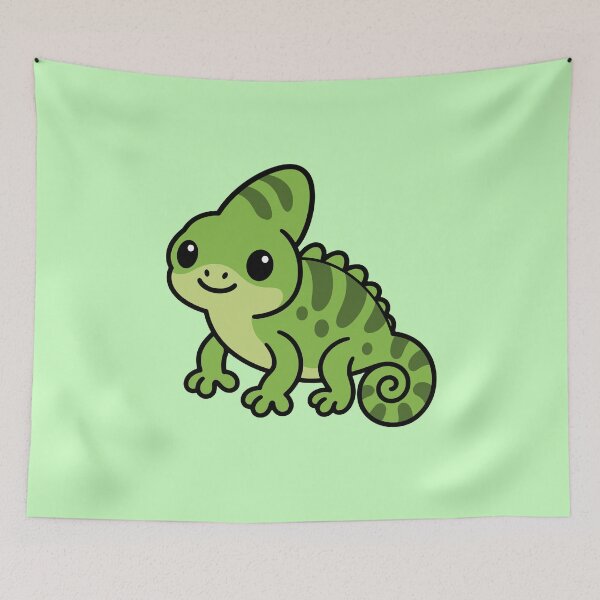Item preview, Cute Cartoon Chameleon designed and sold by WildlifeDoodle.