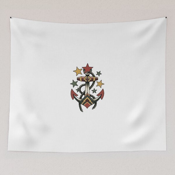 Item preview, Traditional Anchor Tattoo - Vintage Nautical & Sailor Art designed and sold by The Red Lime.