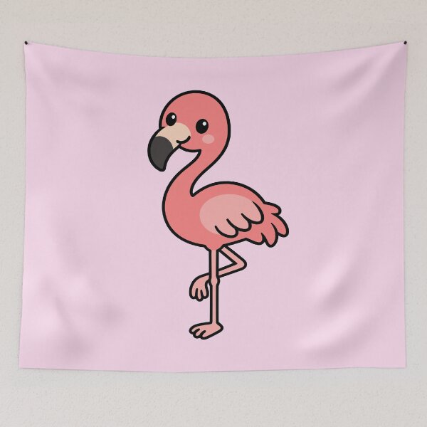 Item preview, Cute Cartoon Flamingo designed and sold by WildlifeDoodle.