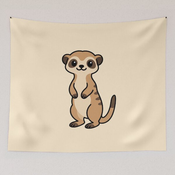Item preview, Cute Cartoon Meerkat designed and sold by WildlifeDoodle.