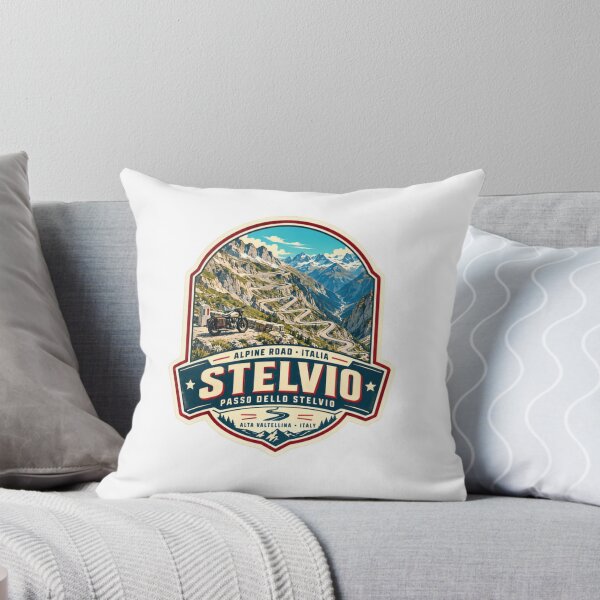 Item preview, Alpine Road Italia Stelvio Passo Dello Stelvio Motorcycle Rider designed and sold by ManilStuck237.