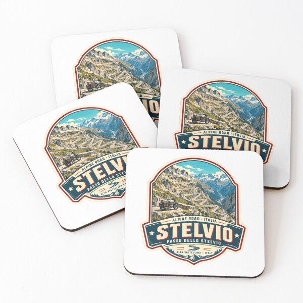Item preview, Alpine Road Italia Stelvio Passo Dello Stelvio Motorcycle Rider designed and sold by ManilStuck237.